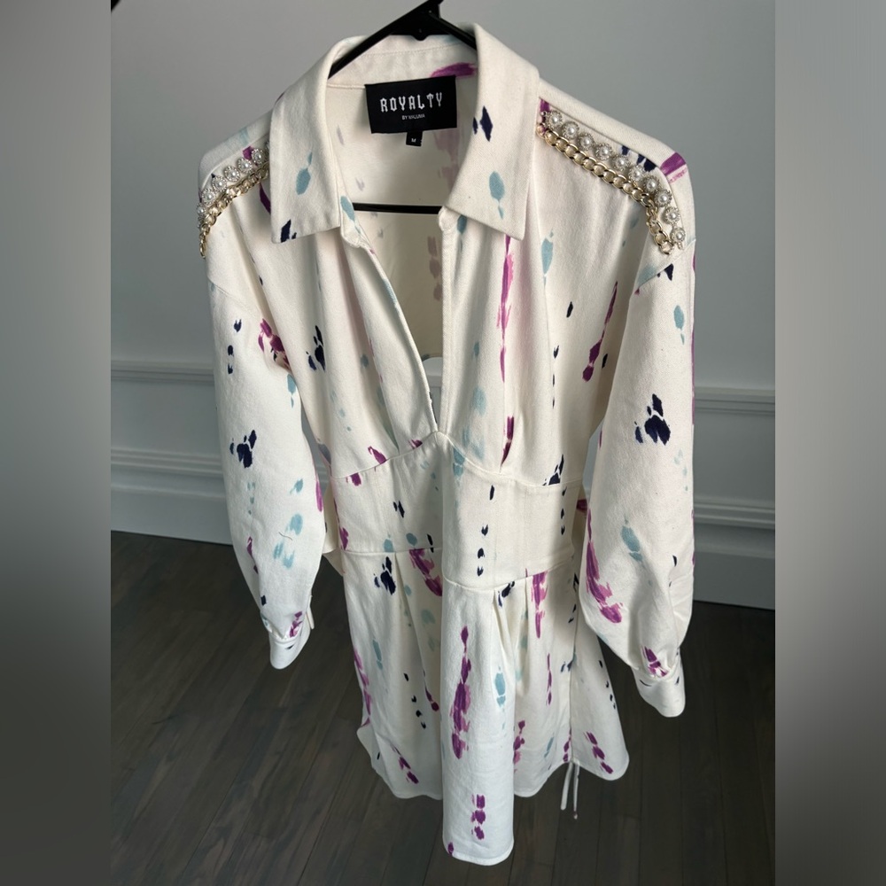 UNIQUE TIE DYE DENIM STRETCH DRESS!